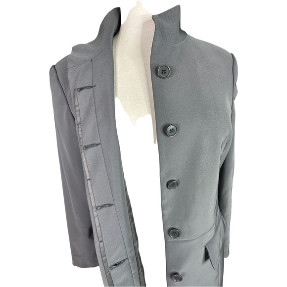 Esisto Conbipel Italy Gray All Season Lined Coat 42 - Picture 6 of 10